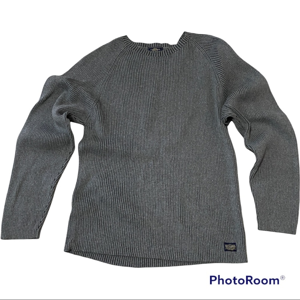 Men’s Nautica Gray Ribbed Crewneck Sweater Size XXL